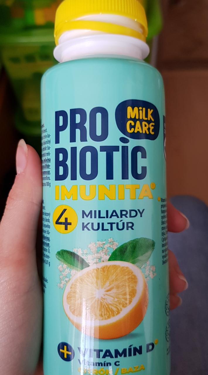 Fotografie - Probiotic Milk Care Imunita citrón-bazový kvet