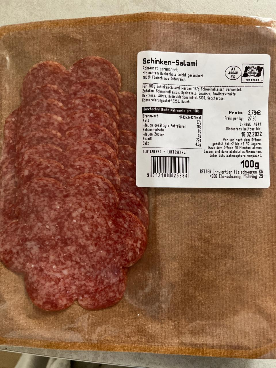 Fotografie - Schinken -Salami SPAR