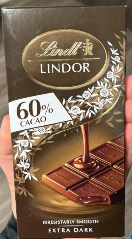 Fotografie - Lindor 60% Cacao Extra Dark Lindt