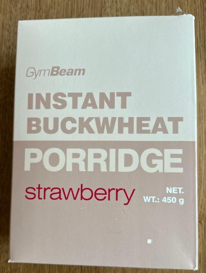 Fotografie - Instant buckwheat porridge strawberry GymBeam