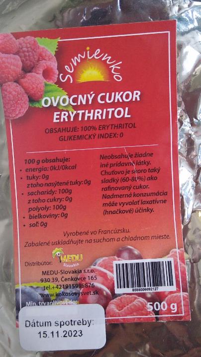 Fotografie - Ovocný cukor erythritol