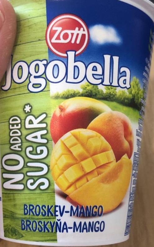 Fotografie - Jogobella No Added Sugar Broskyňa-Mango Zott