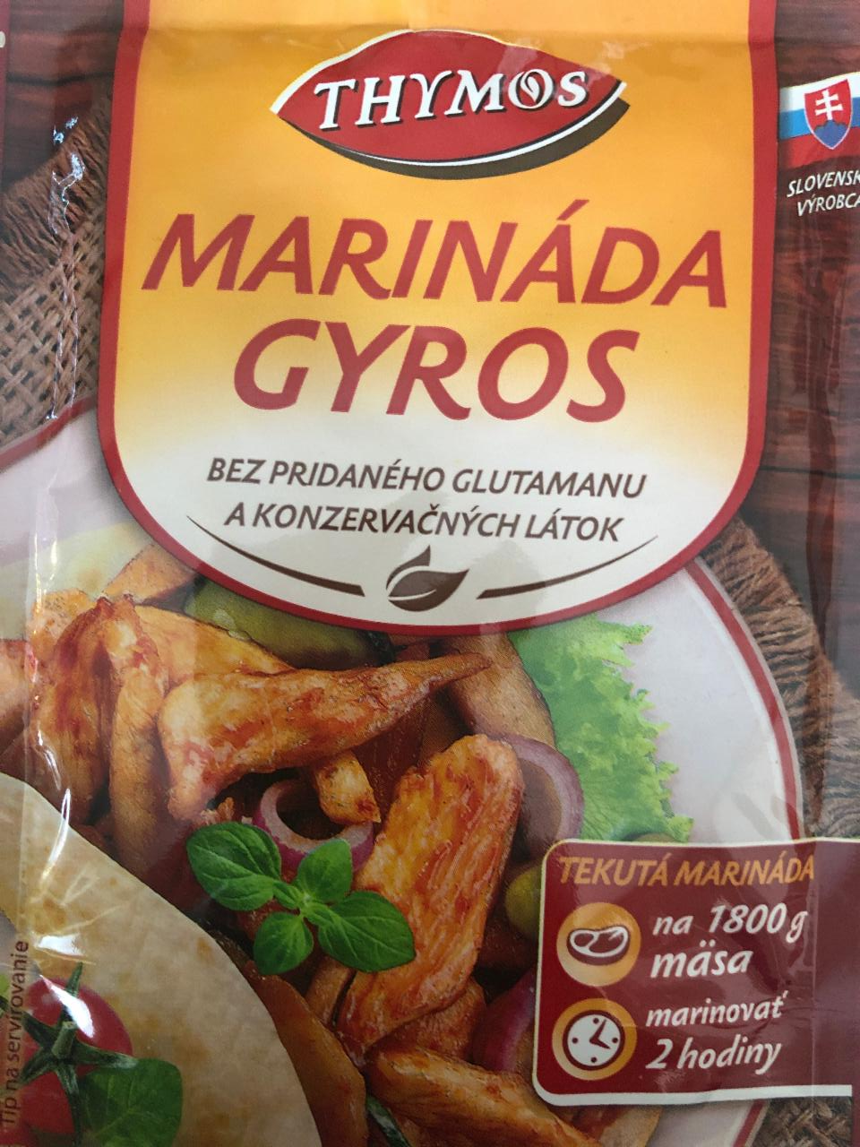 Fotografie - Marináda Gyros Thymos