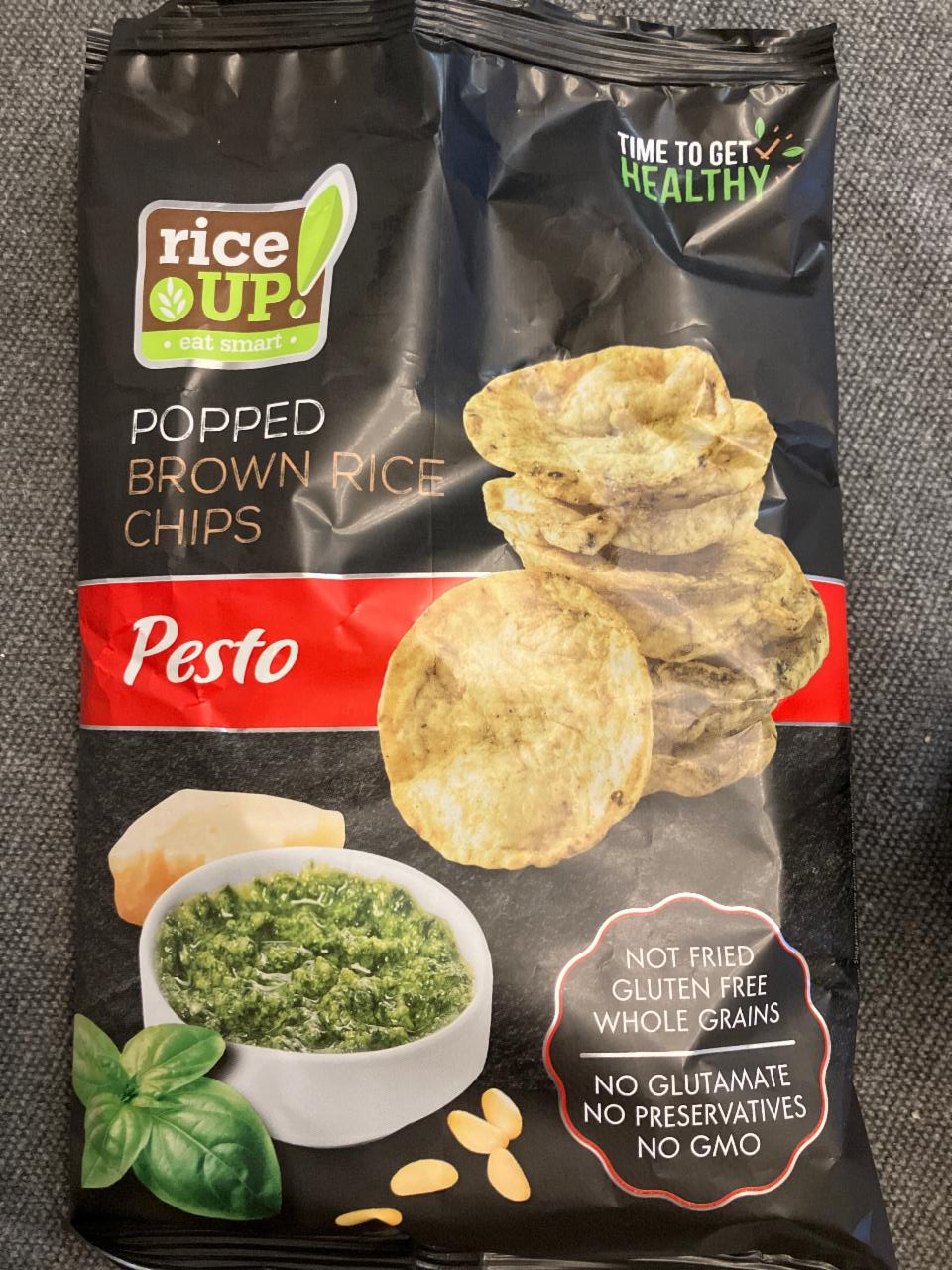 Fotografie - Popped Brown Rice Chips Pesto Rice up!