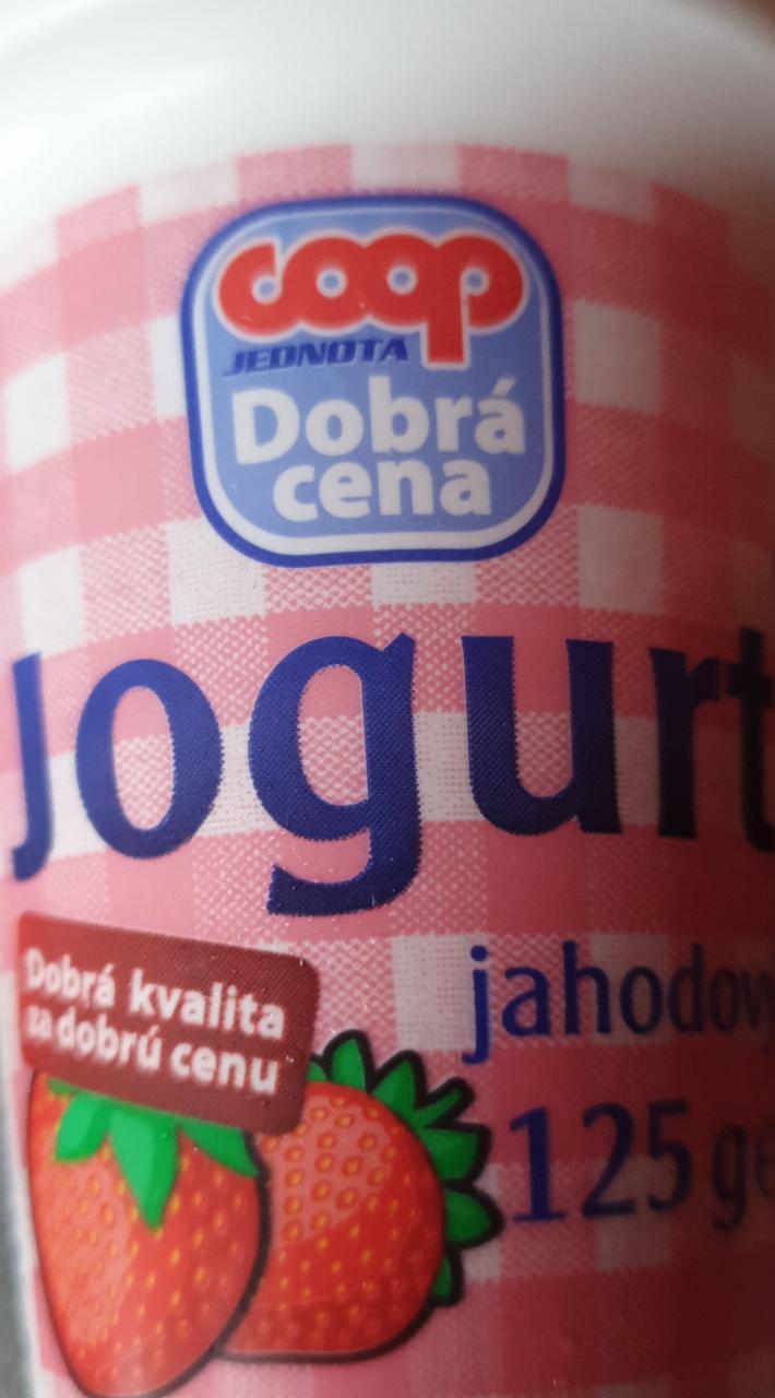 Fotografie - jogurt jahodový dobrá cena coop