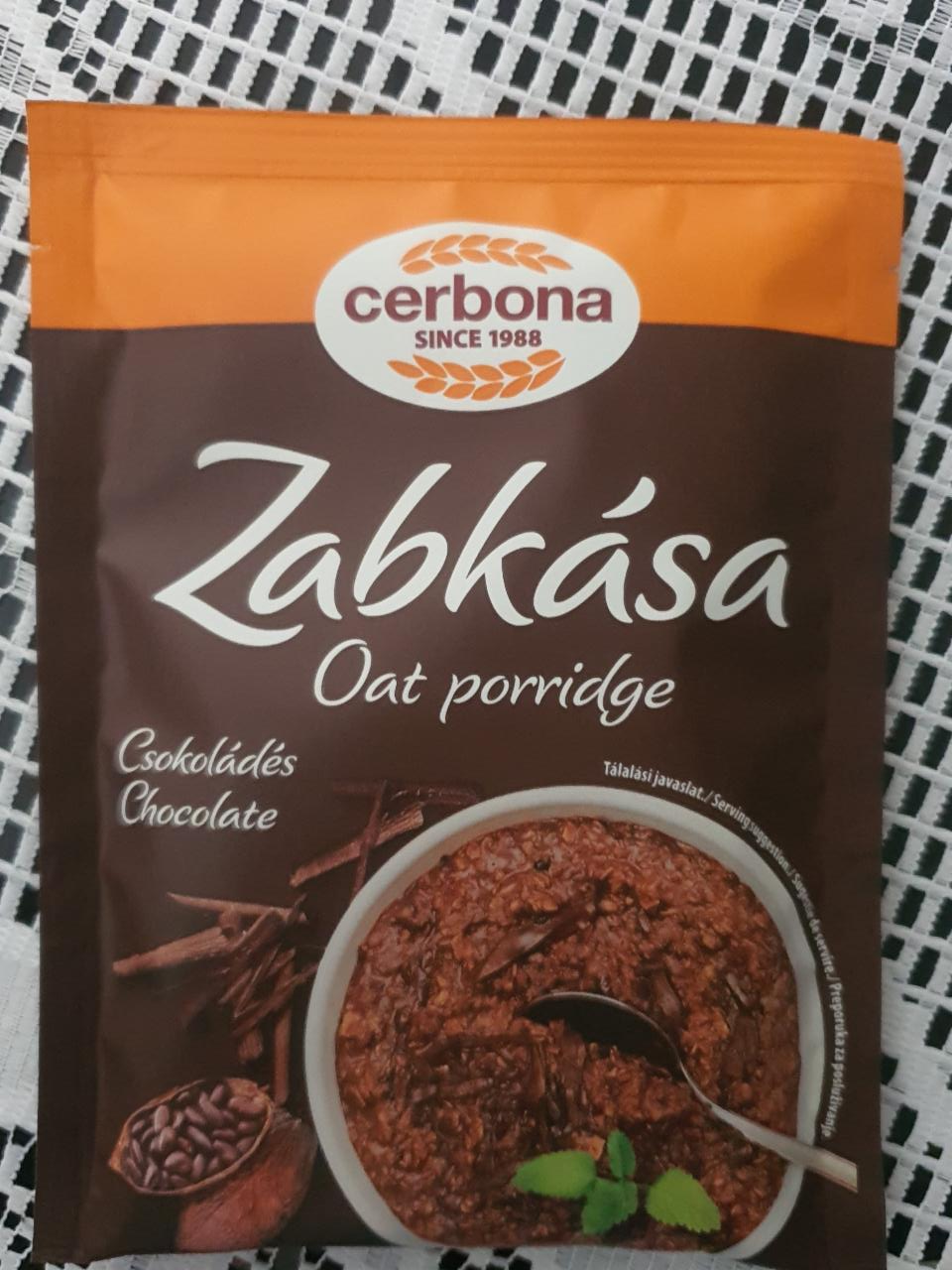 Fotografie - Zabkása Oat porridge Chocolate Cerbona