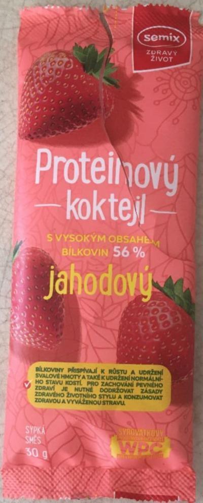 Fotografie - proteinovy koktejl jahoda Semix