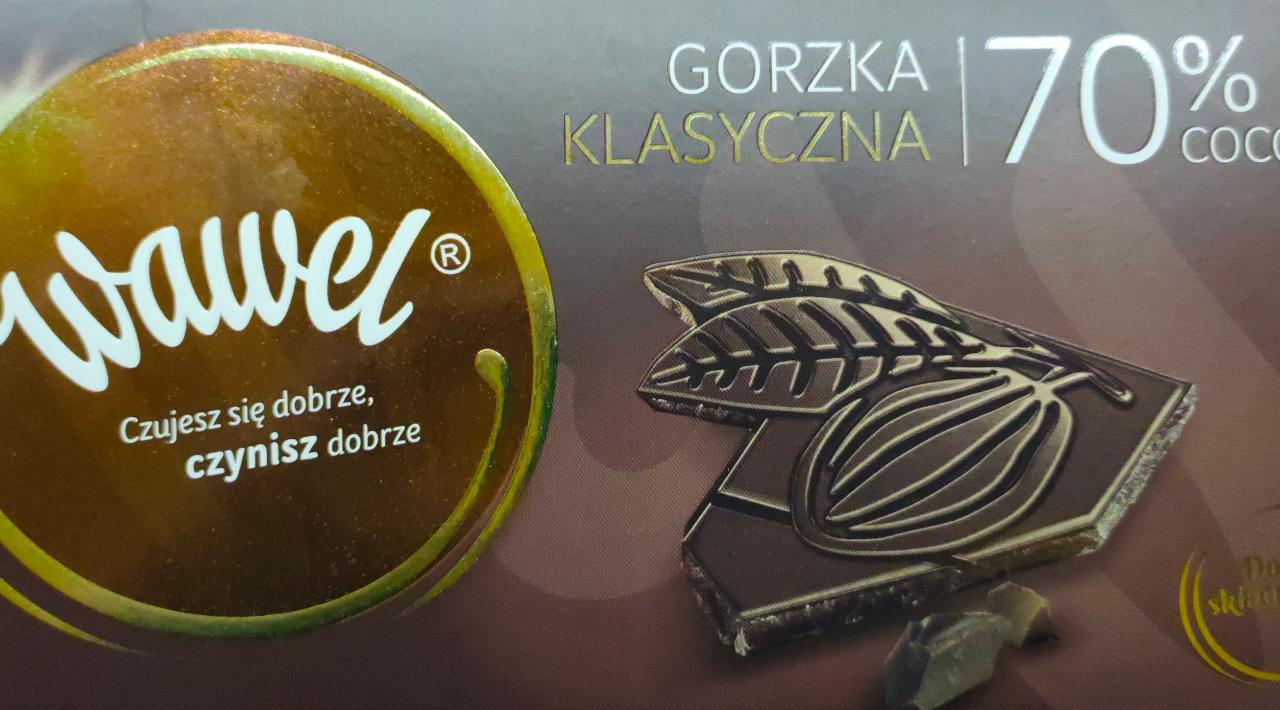 Fotografie - Gorzka Klasyczna 70% cocoa Wawel