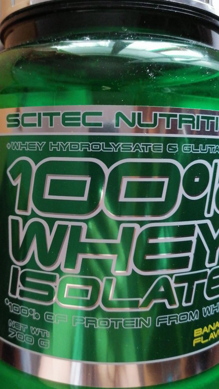 Fotografie - 100% whey isolate banana Scitec Nutrition