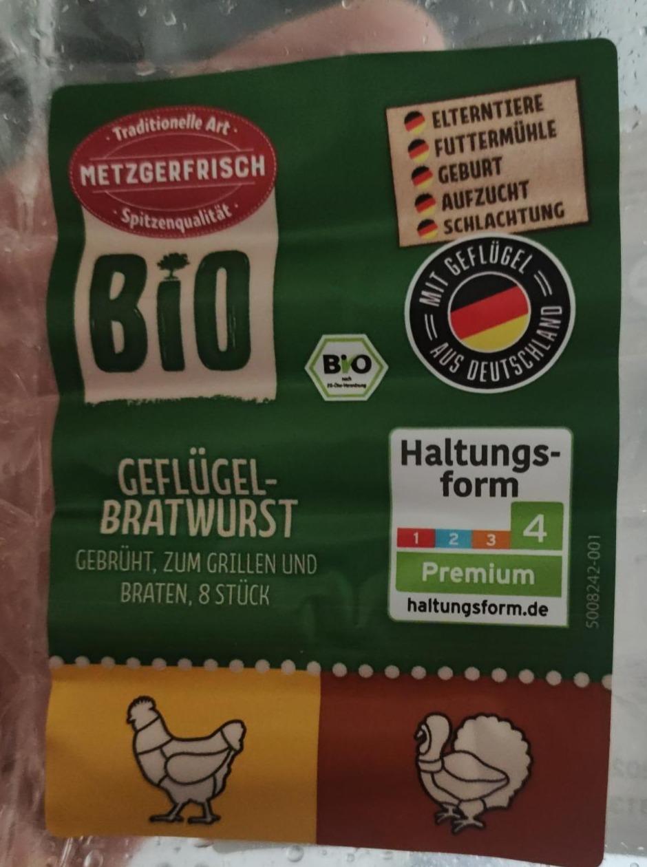 Fotografie - Geflügel-Bratwurst Bio Metzgerfrisch