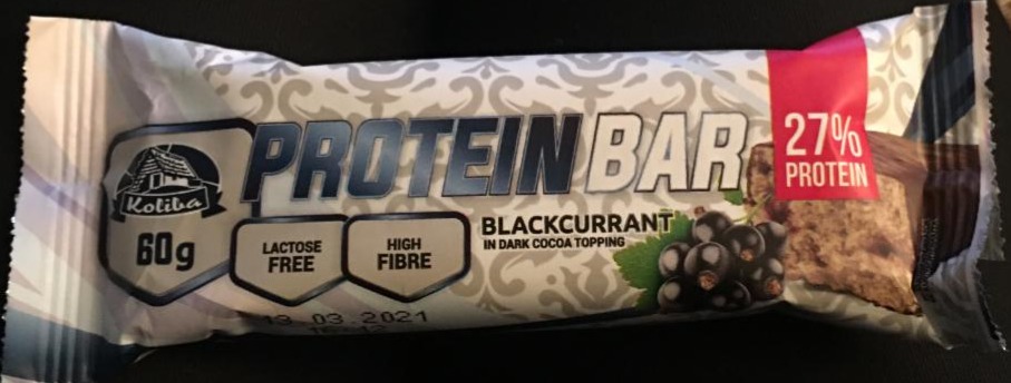 Fotografie - ProteinBar Blackcurrant in dark cocoa topping Koliba