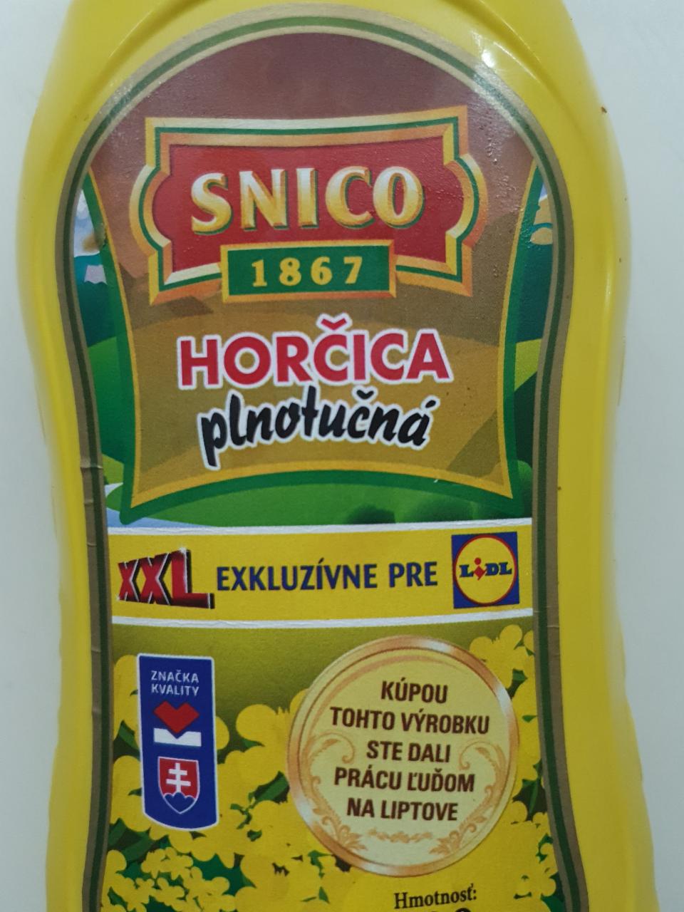 Fotografie - Horčica plnotučná Snico XXL