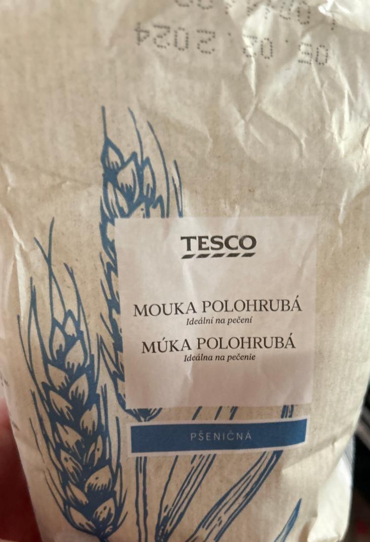 Fotografie - Múka polohrubá pšeničná Tesco