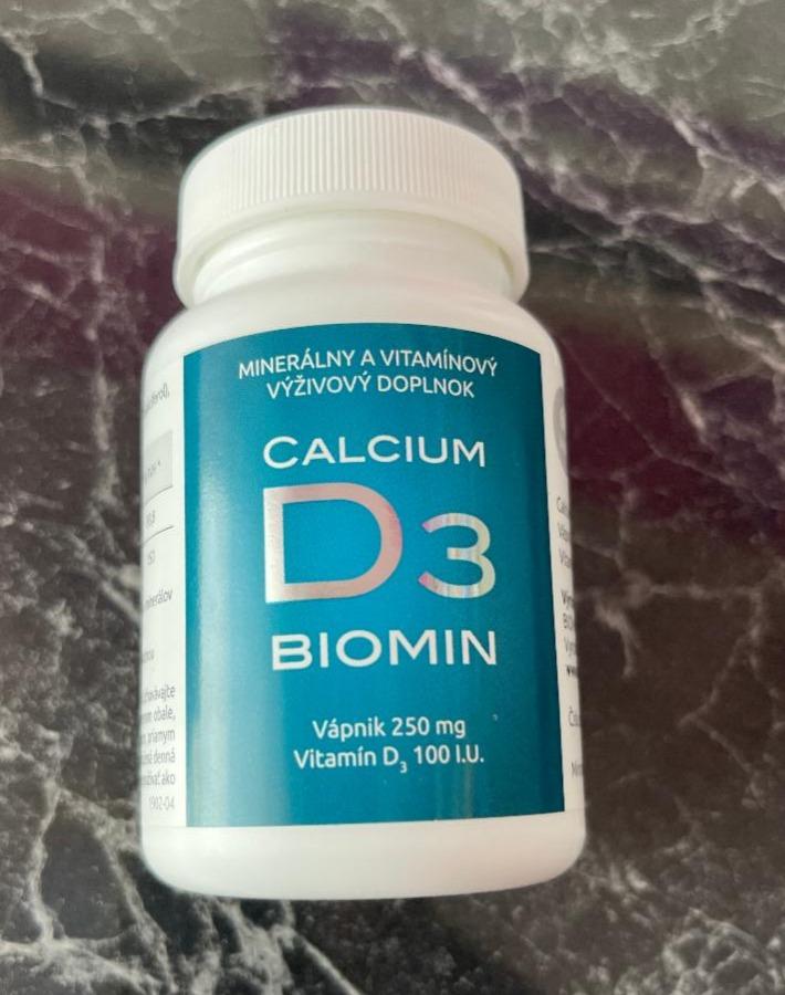 Fotografie - Calcium D3 Biomin Vápnik 250 mg