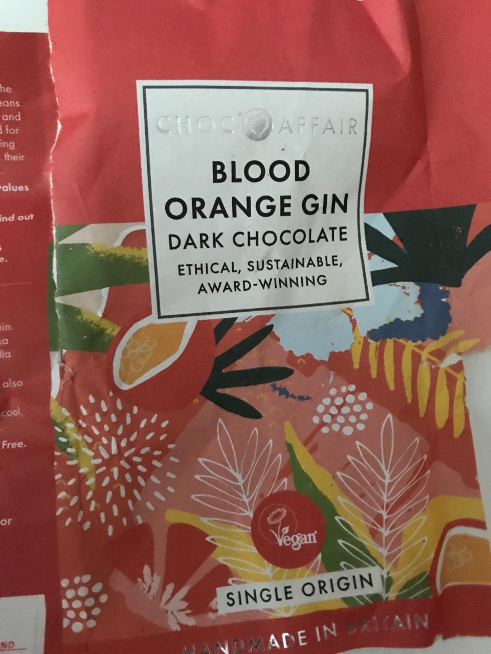 Fotografie - Blood Orange Gin Dark chocolate Choc Affair