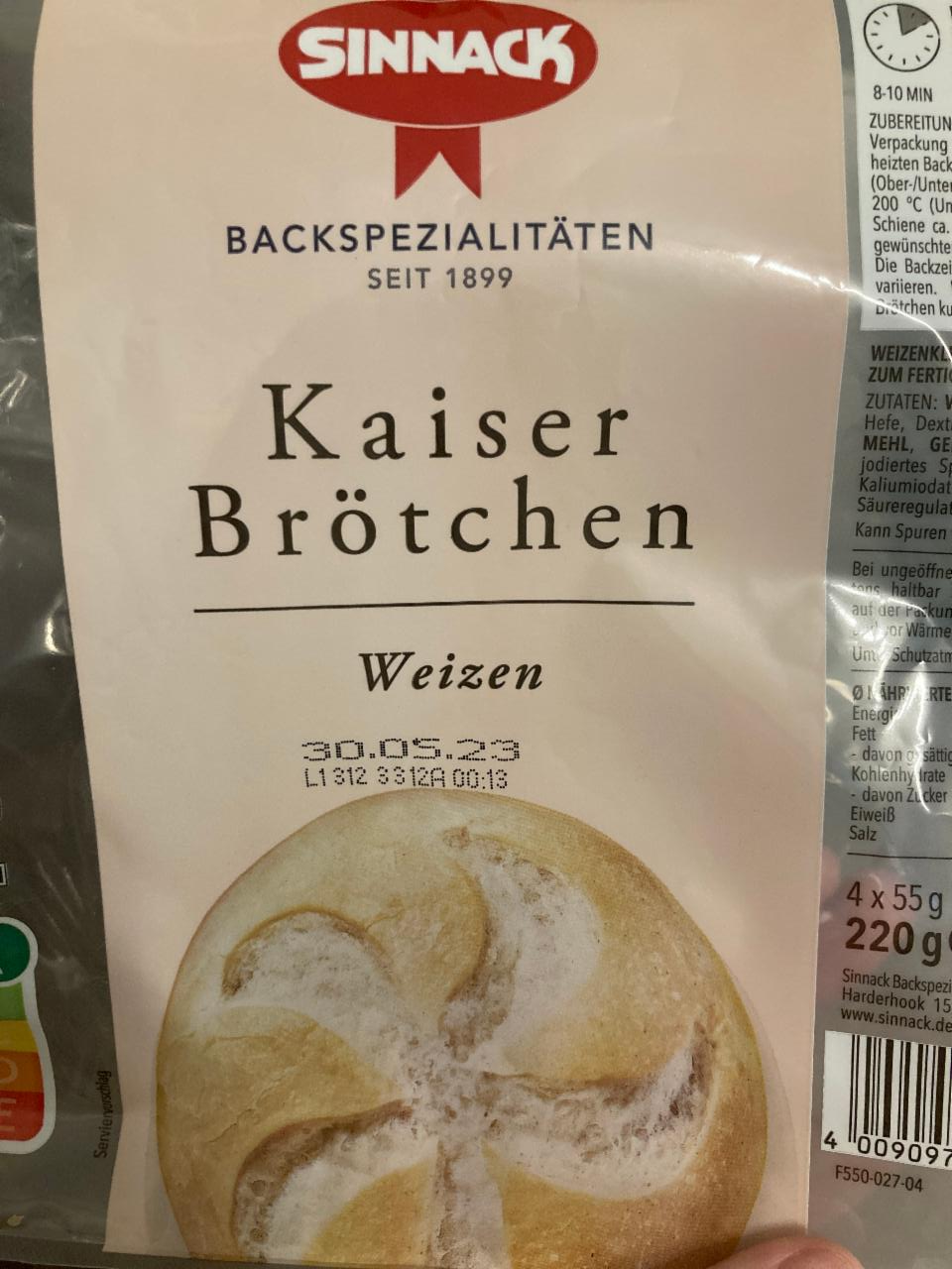Fotografie - Kaiser Brötchen Weizen Sinnack
