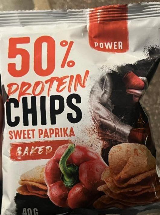 Fotografie - 50% Protein Chips Sweet Paprika Baked Power