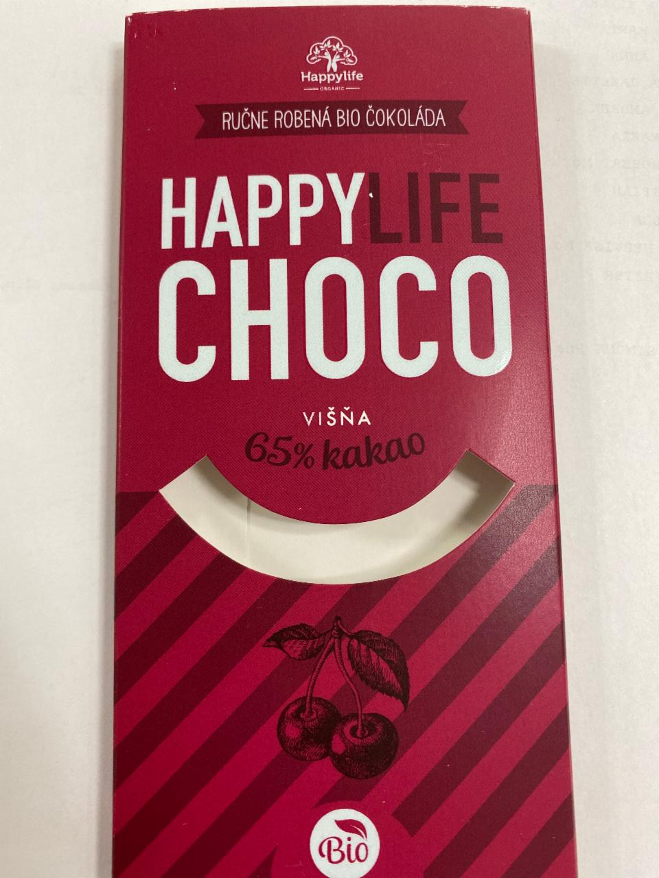 Fotografie - HappyLife Choco Višňa 65% kakao