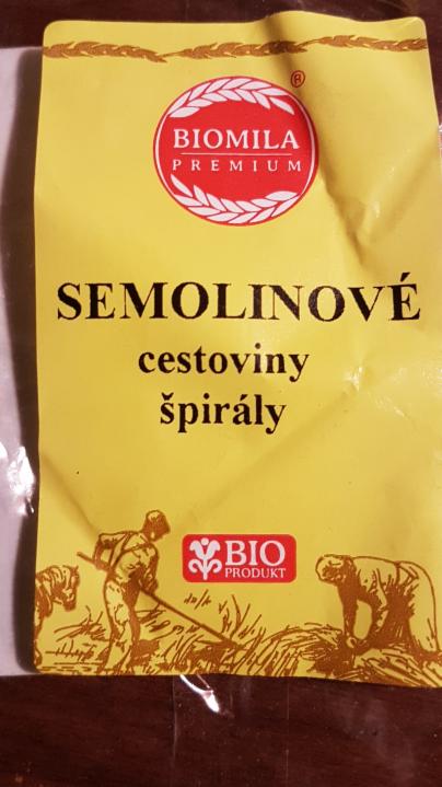 Fotografie - Biomila semolinove cestoviny špiraly