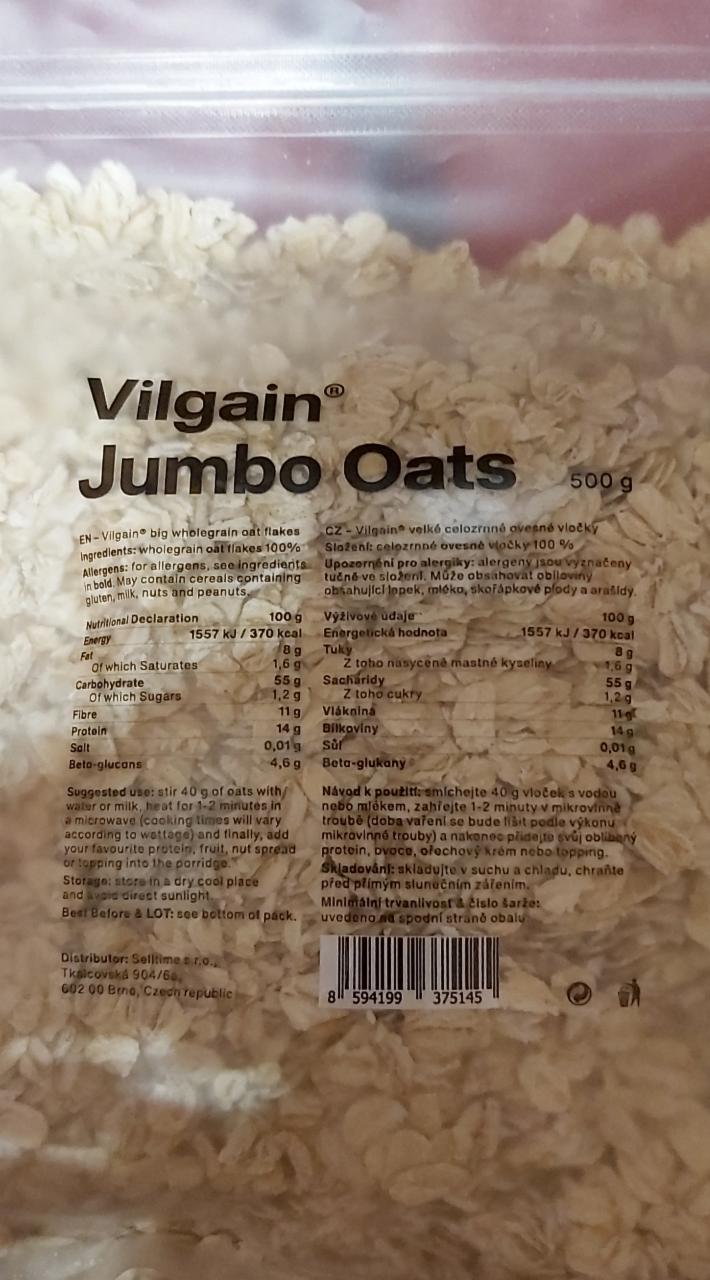 Fotografie - Vilgain jumbo oats