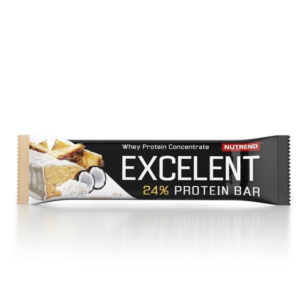 Fotografie - Excelent 24% Protein Bar ananás s kokosom, čierne ríbezle s brusnicami, limetka s papájou, brazilské ovocie curuba Nutrend