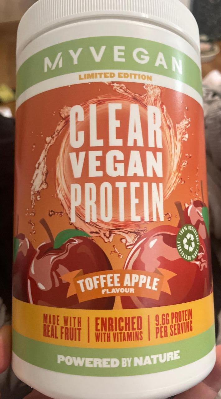 Fotografie - Clear vegan protein Toffee apple MyVegan