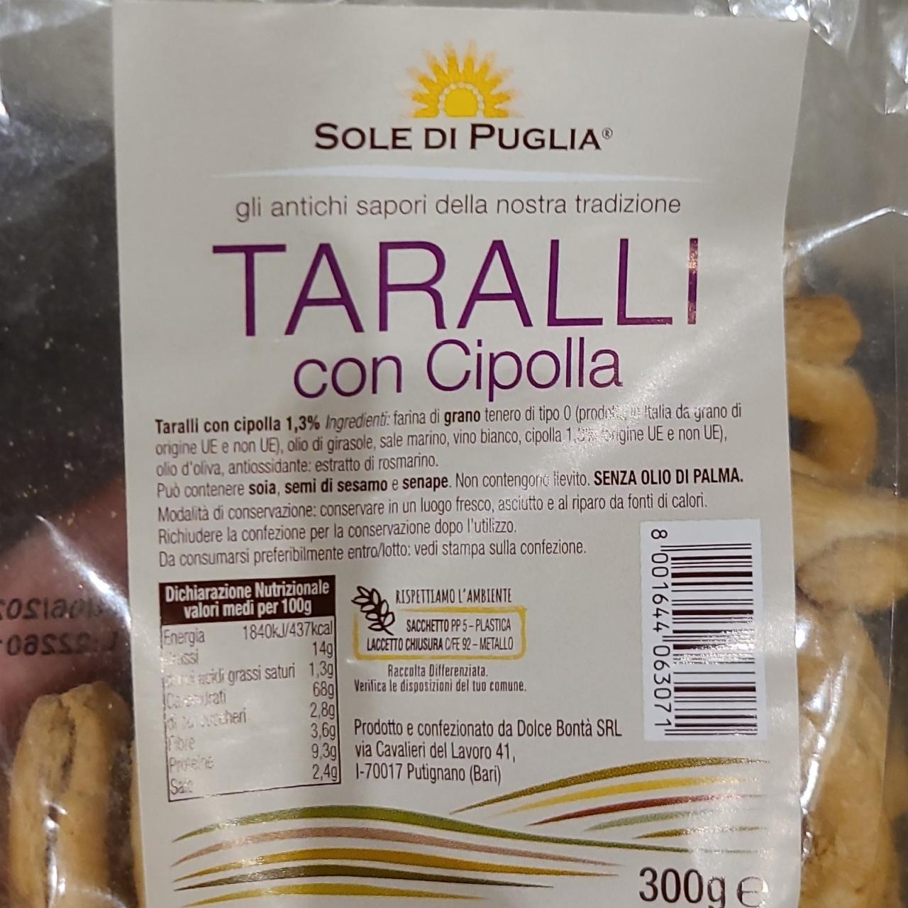 Fotografie - Taralli con Cipolla Sole Di Puglia