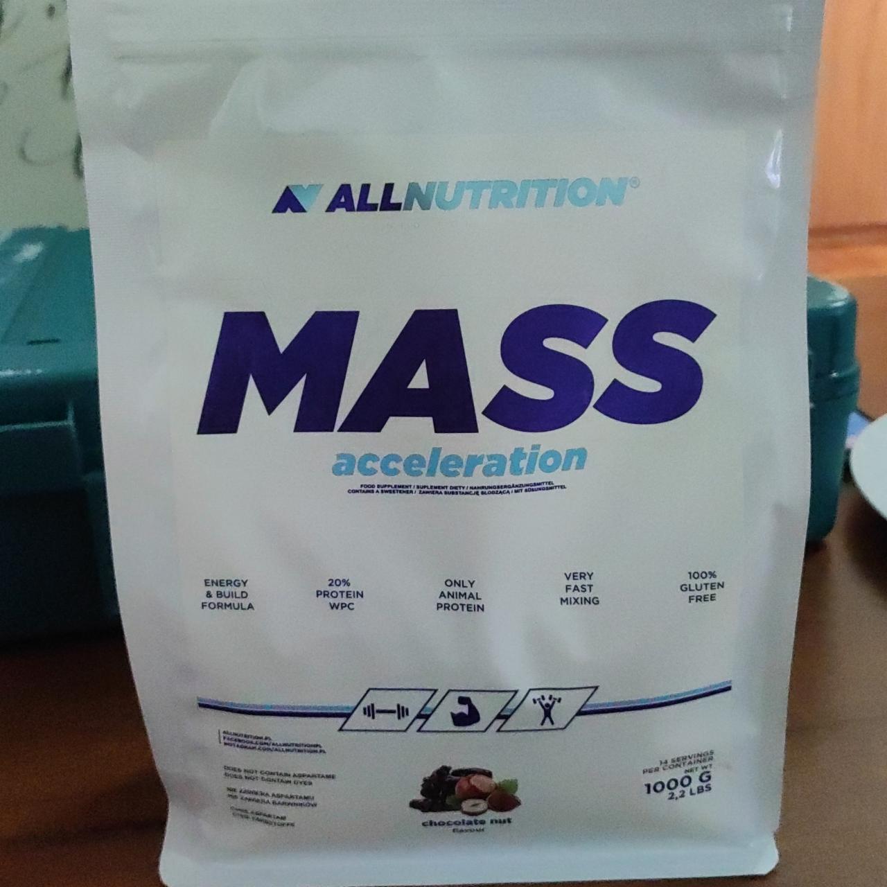 Fotografie - Mass Acceleration Chocolate nut AllNutrition