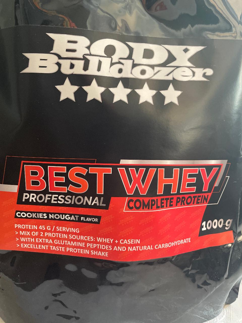 Fotografie - Best whey professional complete protein Cookies Nougat Body Bulldozer