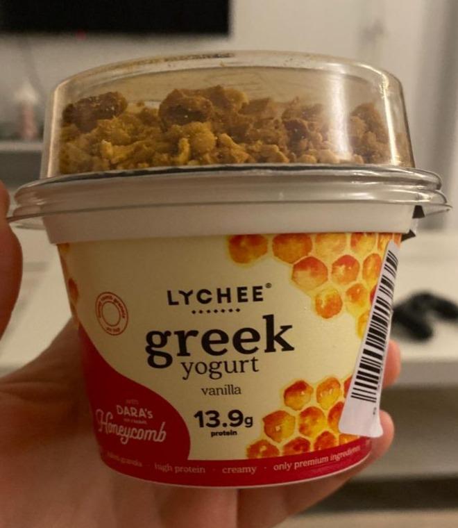 Fotografie - Greek yogurt vanilla Lychee