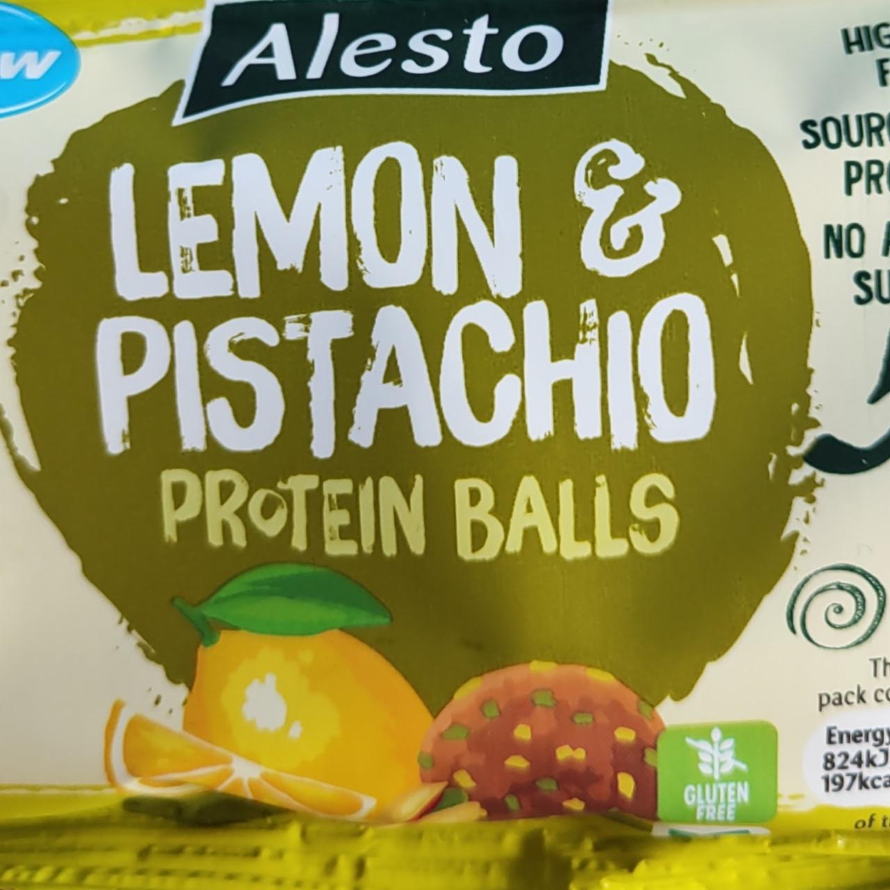Fotografie - Lemon & Pistachio Protein Balls Alesto