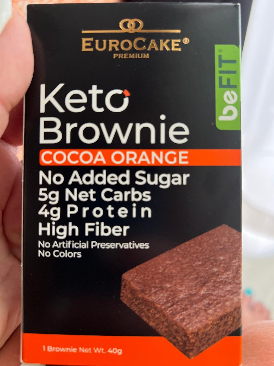 Fotografie - Keto Brownie Cocoa Orange Eurocake