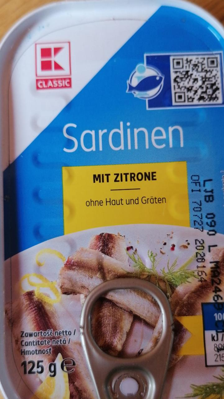 Fotografie - Sardinen mit zitrone K-Classic