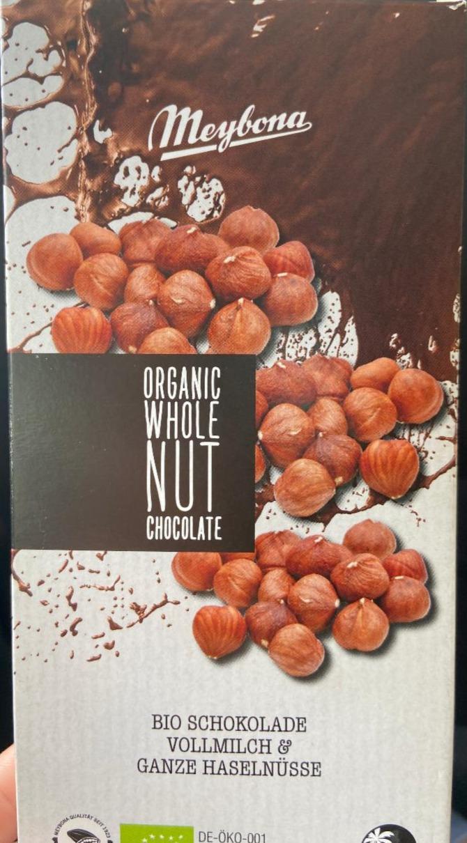 Fotografie - Organic Whole Nut Chocolate Meybona
