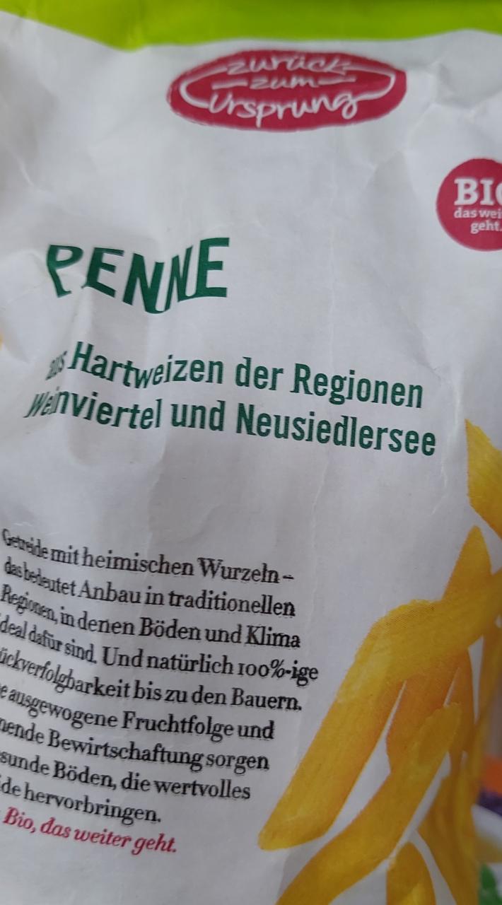 Fotografie - penne aus hartweizen der regionen Weinviertel