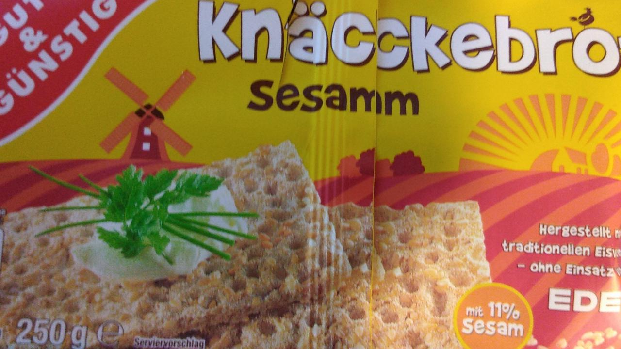 Fotografie - Knäckebrot Sesam Edeka