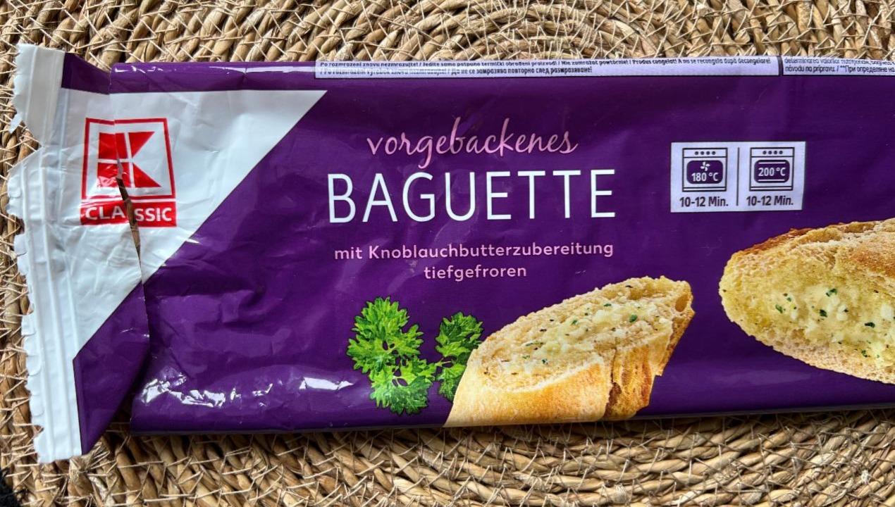 Fotografie - Baguette mit Knoblauchbutterzubereitung K-Classic