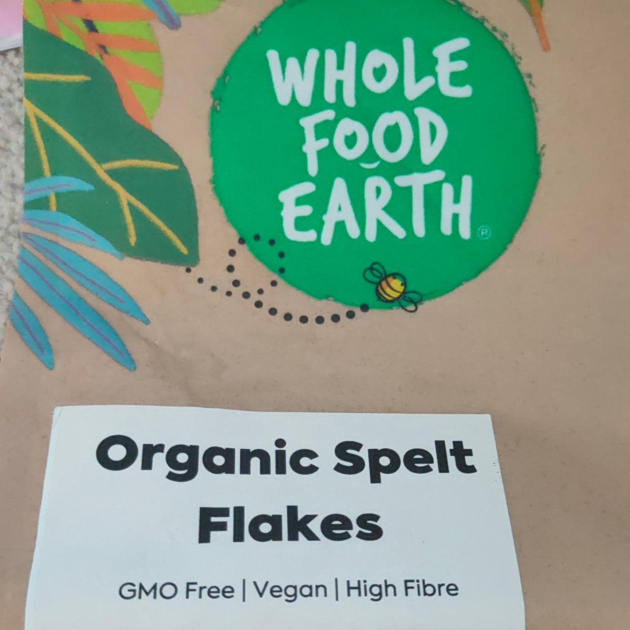 Fotografie - Organic Spelt Flakes Whole Food Earth