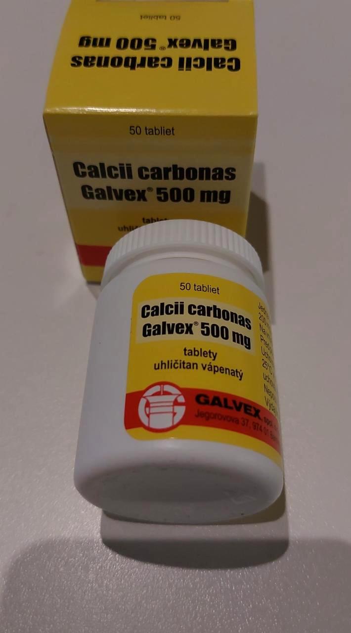 Fotografie - Calcii carbonas Galvex 500 mg