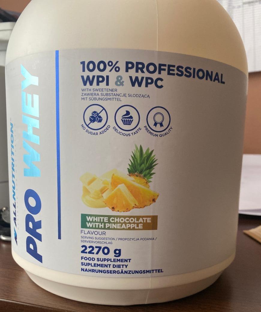 Fotografie - Allnutrition PRO WHEY white chocolate & pineapple