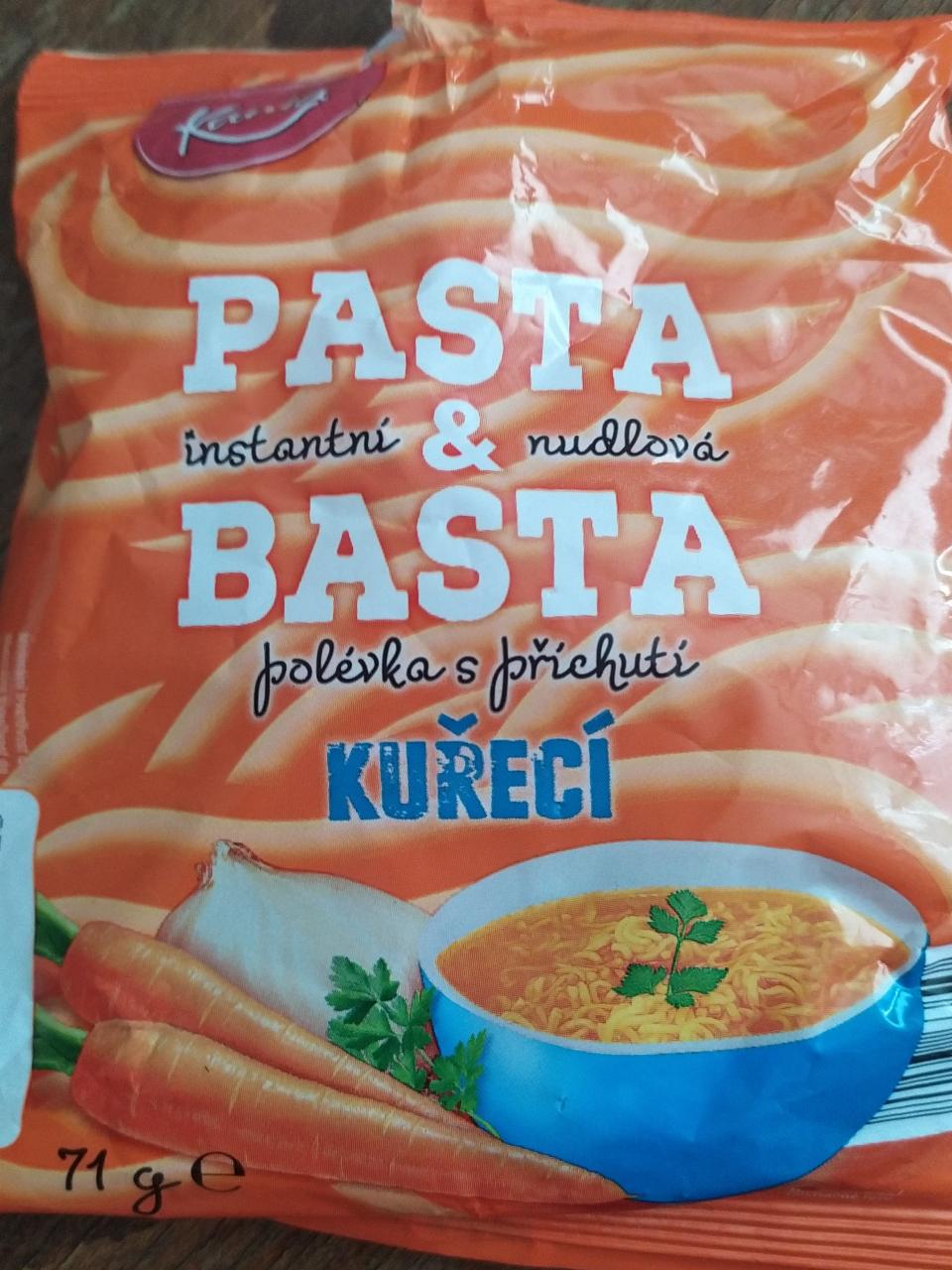 Fotografie - Instantní nudlová polévka kuřecí Pasta & Basta