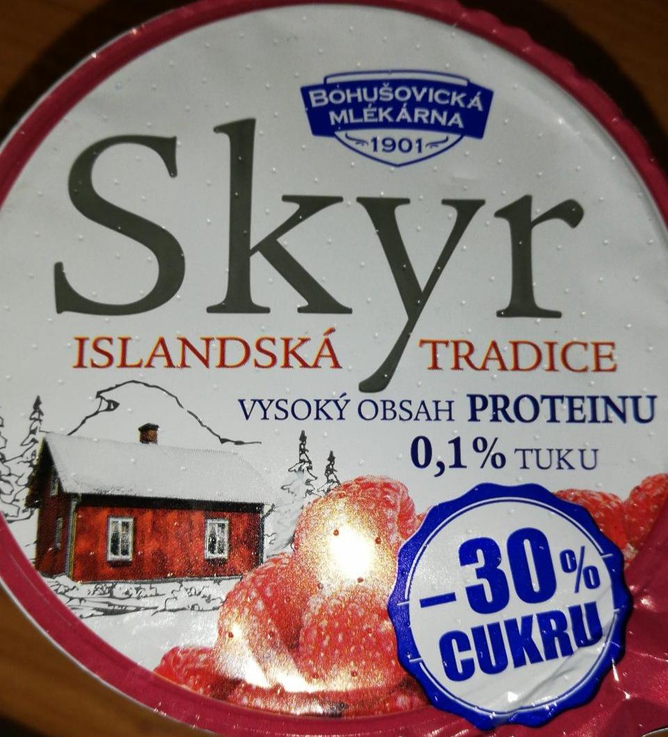 Fotografie - Skyr malina 0,1% tuku -30% cukru