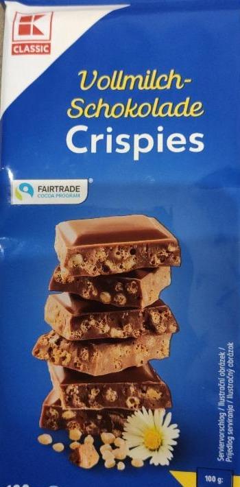 Fotografie - Mliečna čokoláda Crispies K-Classic