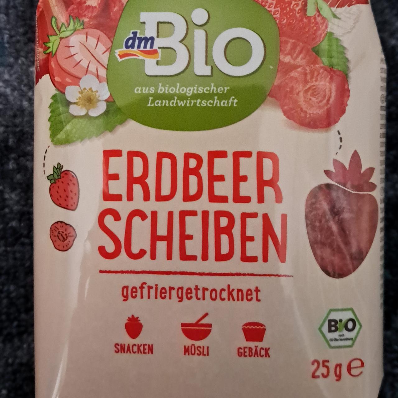 Fotografie - Erdbeeren Scheiben gefriergetrocknet dmBio