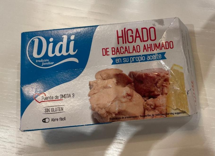 Fotografie - Hígado de bacalao ahumado en sú propio aceite Didi