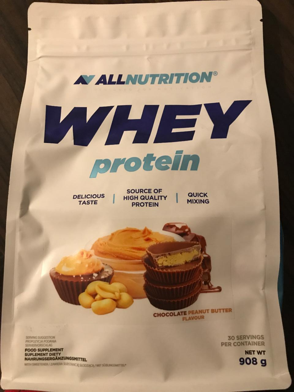 Fotografie - Whey protein Chocolate peanut butter Allnutrition