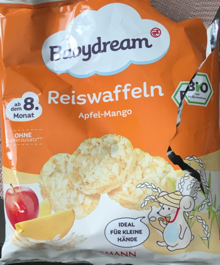 Fotografie - BIO Reiswaffeln Apfel-Mango Babydream