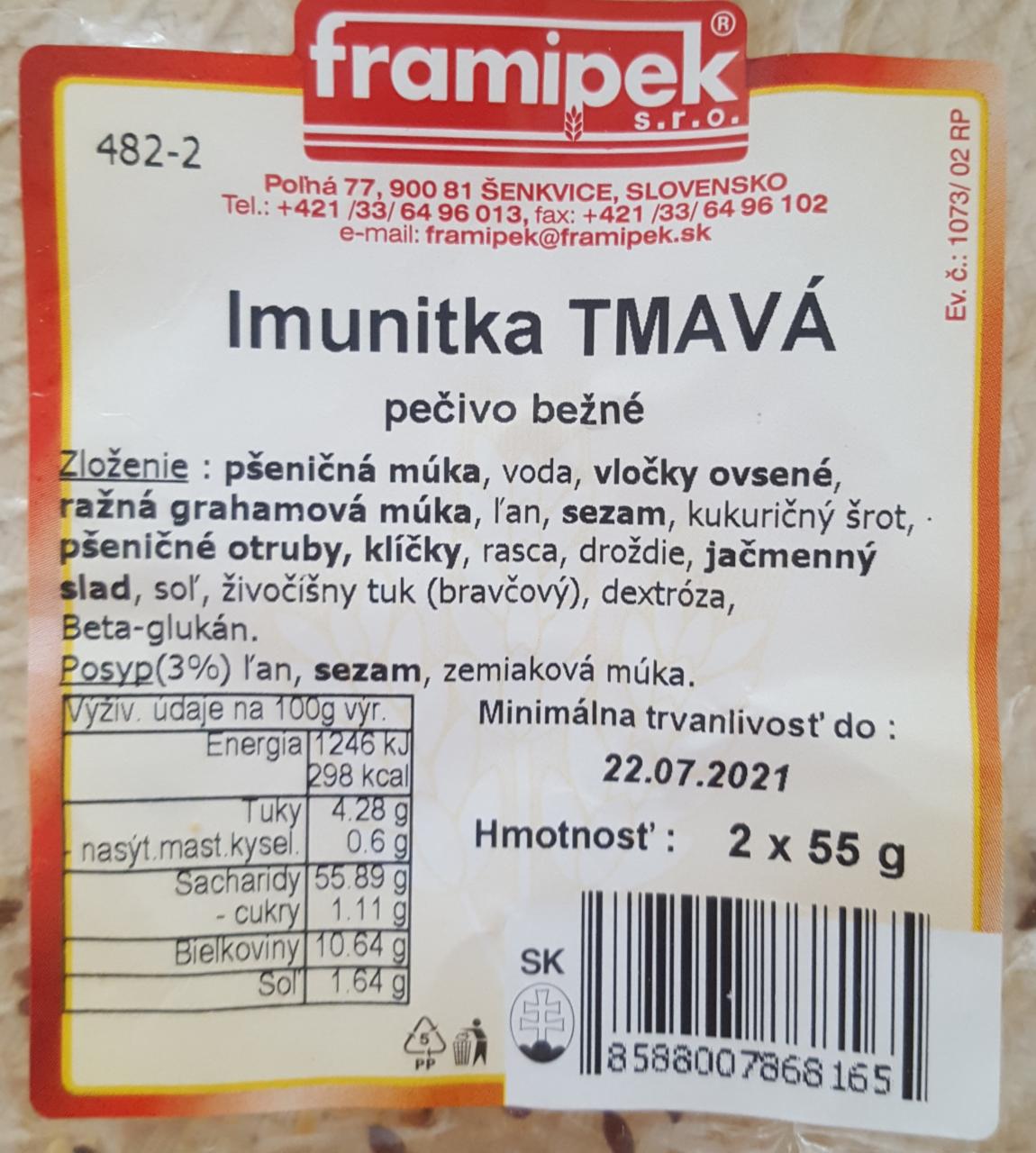 Fotografie - Imunitka tmava framipek