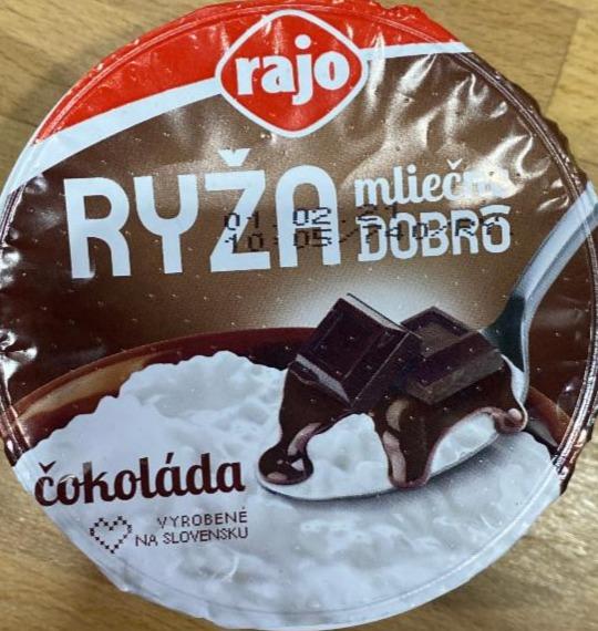 Fotografie - Ryža mliečne dobro čokoláda Rajo