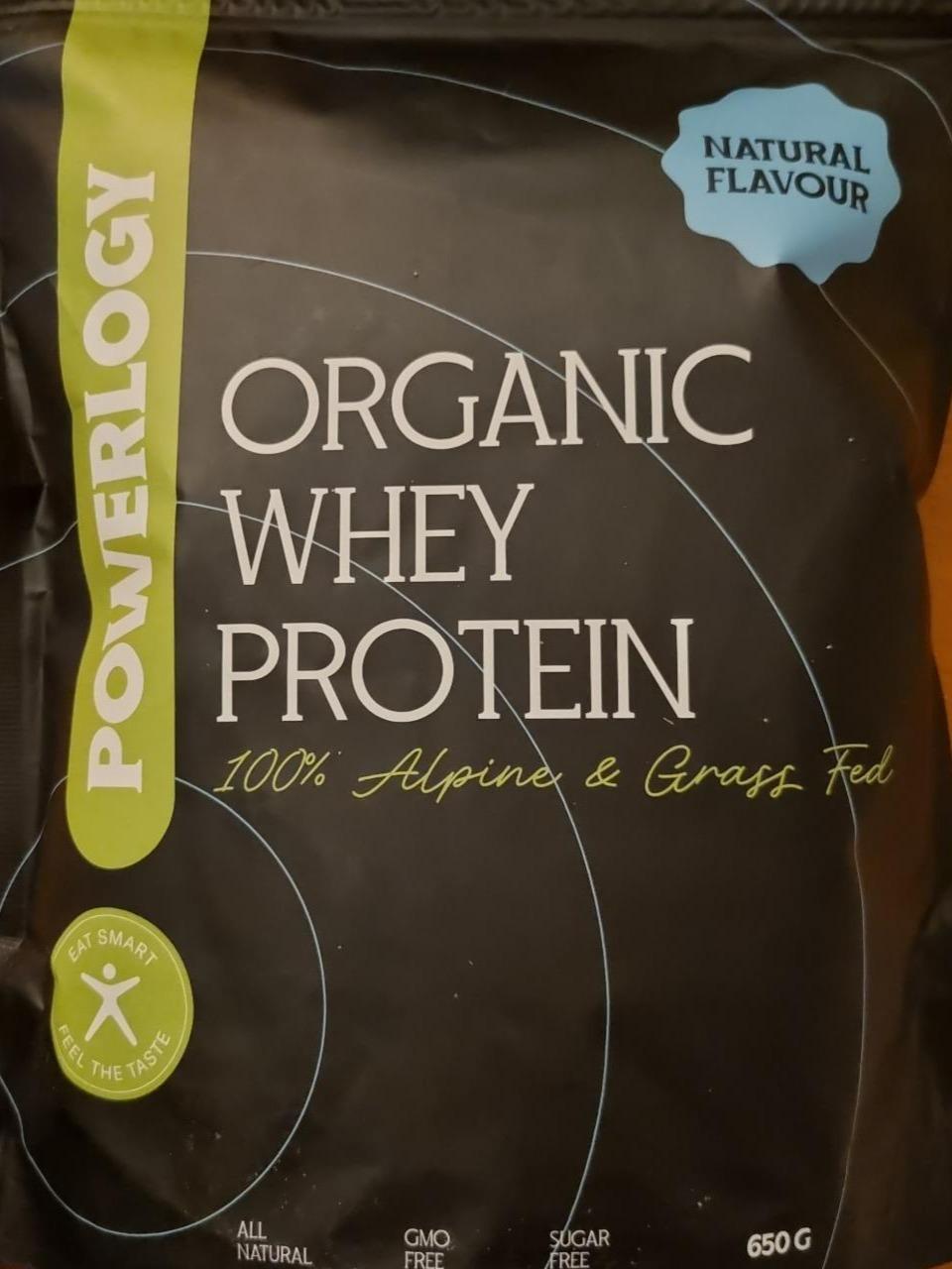 Fotografie - Organic whey protein Natural flavour Powerlogy